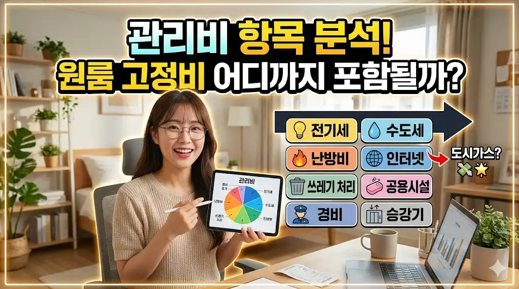 관리비 항목 분석 원룸 고정비 어디까지 포함될까