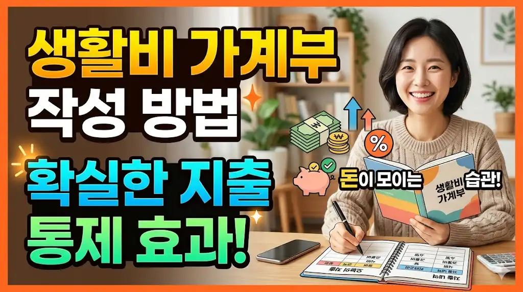 생활비 가계부 작성 방법 지출 통제에 효과 있었을까