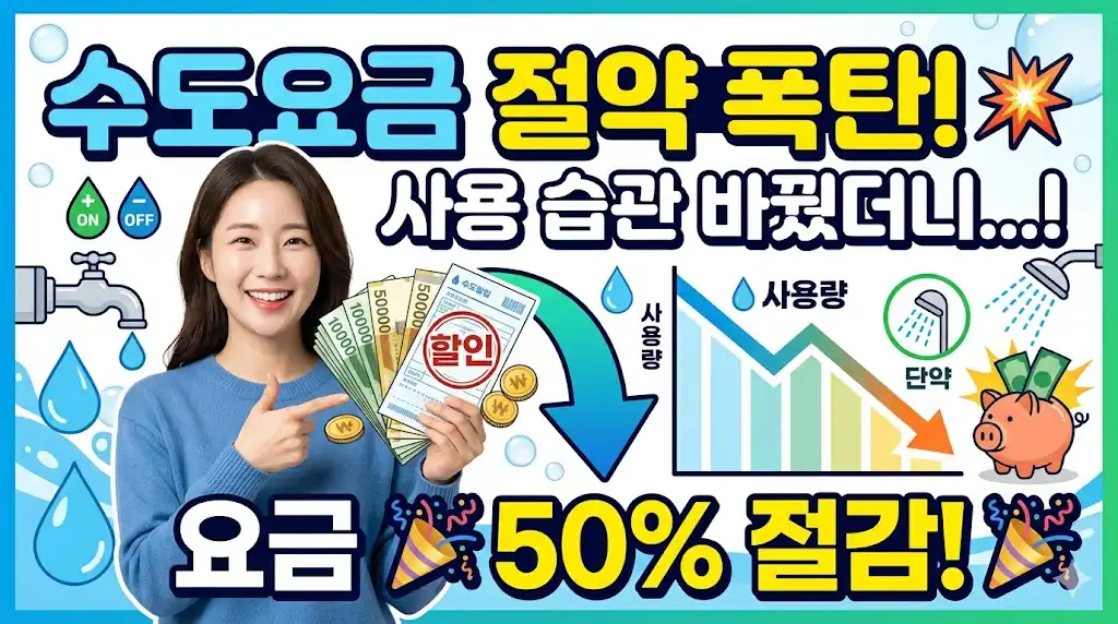 수도요금 절약 방법 사용 습관 바꾸니 요금 얼마나 줄었나